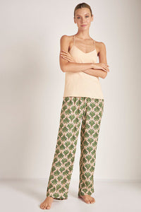 Pijama Pantalón estampado de palmeras