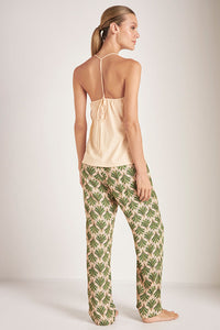 Pijama Pantalón estampado de palmeras