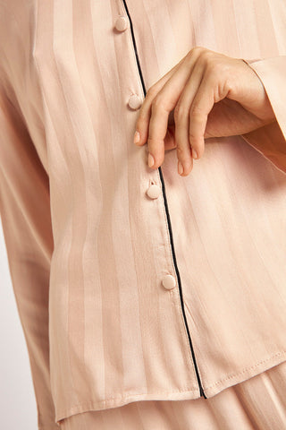 Pijama Pantalón Color Crema