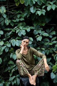 Pijama Pantalón estampado de leopardo