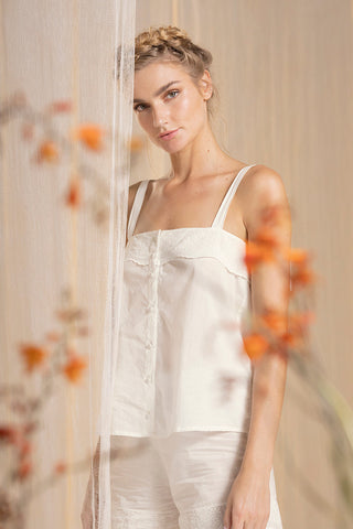 Pijama Short Blanco