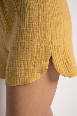 Pijama Short Mostaza