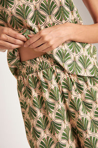 Pijama Short estampado de palmeras