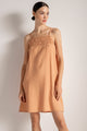 Pijama camisola escote en nido de abeja