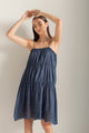 Pijama Camisola tiritas en voile con ruedo bordado