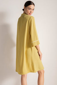 Pijama camisola manga corta, Color Amarillo