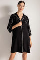 Pijama camisola, vivos en contraste, Color Negro