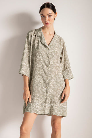 Pijama camisola, manga abajo del codo, Color Estampado