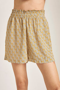 Short  mix & match Color Mostaza/Gris