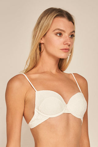 Top con copa Color Blanco