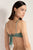 Top strapless entorchado en lurex, Color Verde