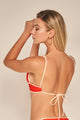 Top triángulo Color Naranja/Marfil