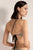 Top un hombro, estampado con textura, Color Negro/Marfil