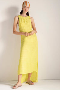 Vestido largo Amarillo Neón
