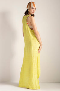 Vestido largo Amarillo Neón