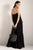 Vestido largo en viscosa, Color Negro