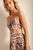 Vestido largo en viscosa con estampado africano