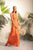 Vestido largo en lino, Color Coral